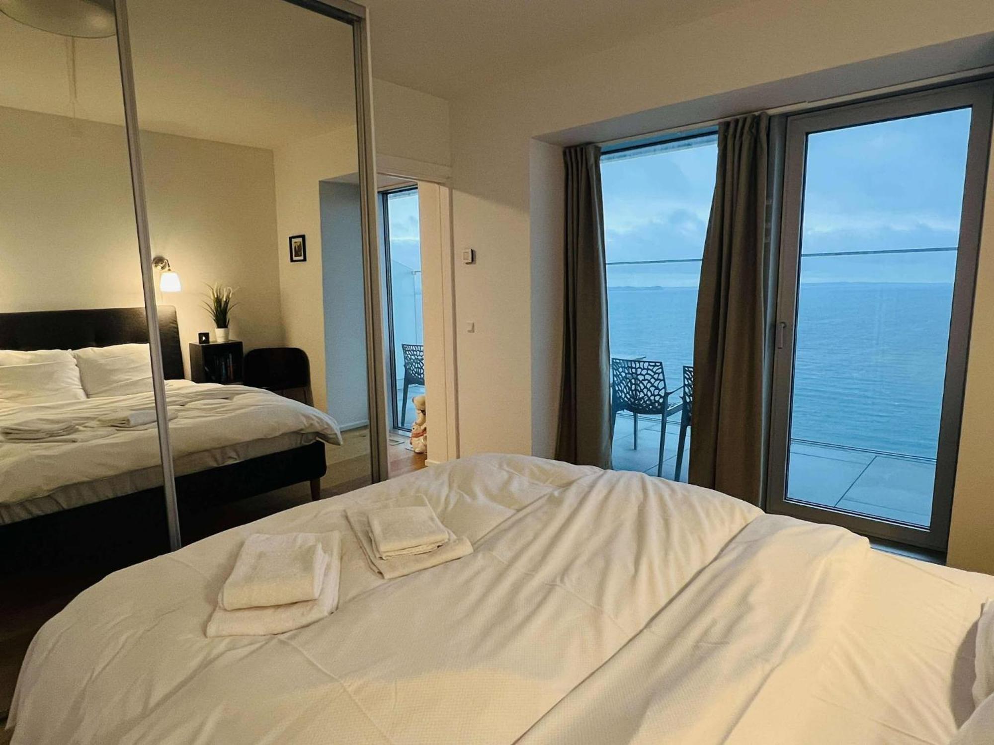 26-Etage Lejlighed Med Utrolig Havudsigt Århus Eksteriør billede